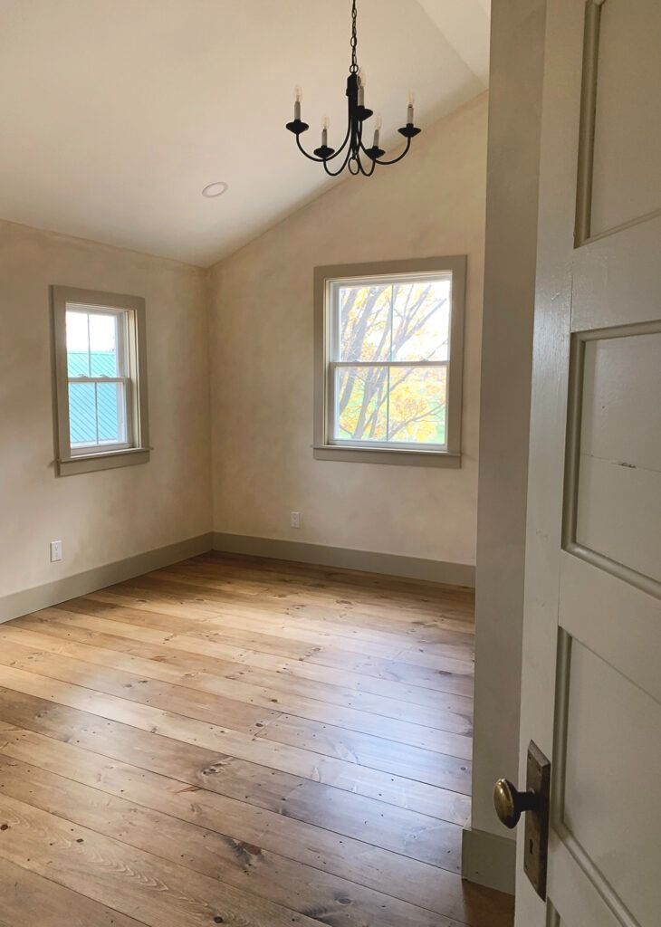 Pine flooring and finishing